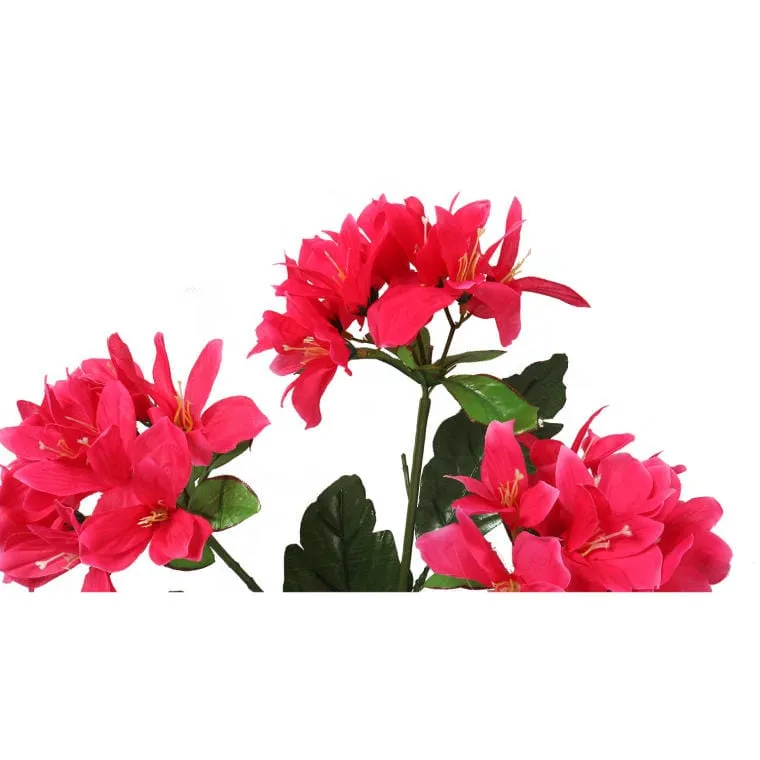 Gałązka Sztucznej Azalii W Kolorze Ciemnym Różu 68cm