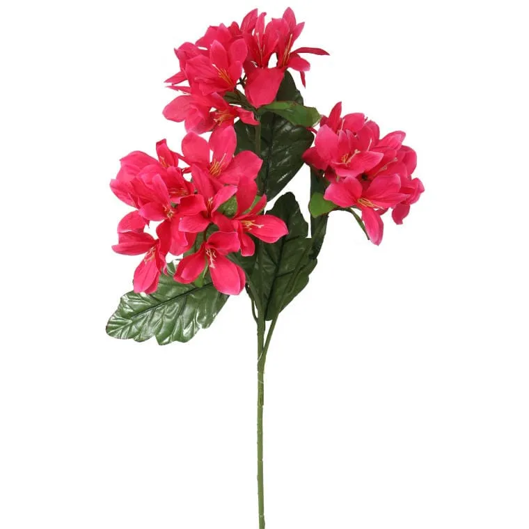 Gałązka Sztucznej Azalii W Kolorze Ciemnym Różu 68cm