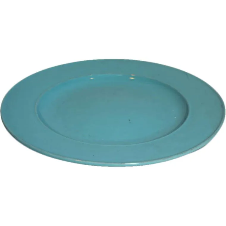 Talerz Obiadowy Vintage 28,5 cm - Turkusowy