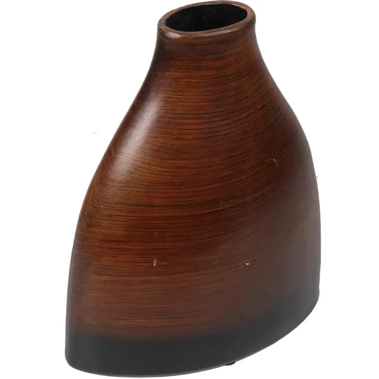 Wazon Ceramiczny W Kolorze Brązowym 19x10x22 cm