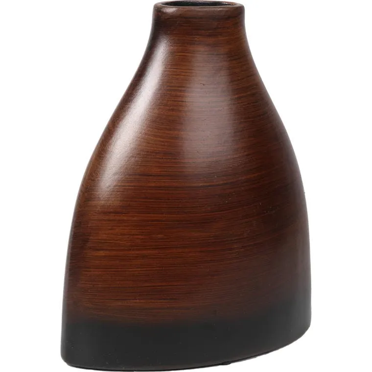 Wazon Ceramiczny W Kolorze Brązowym 19x10x22 cm