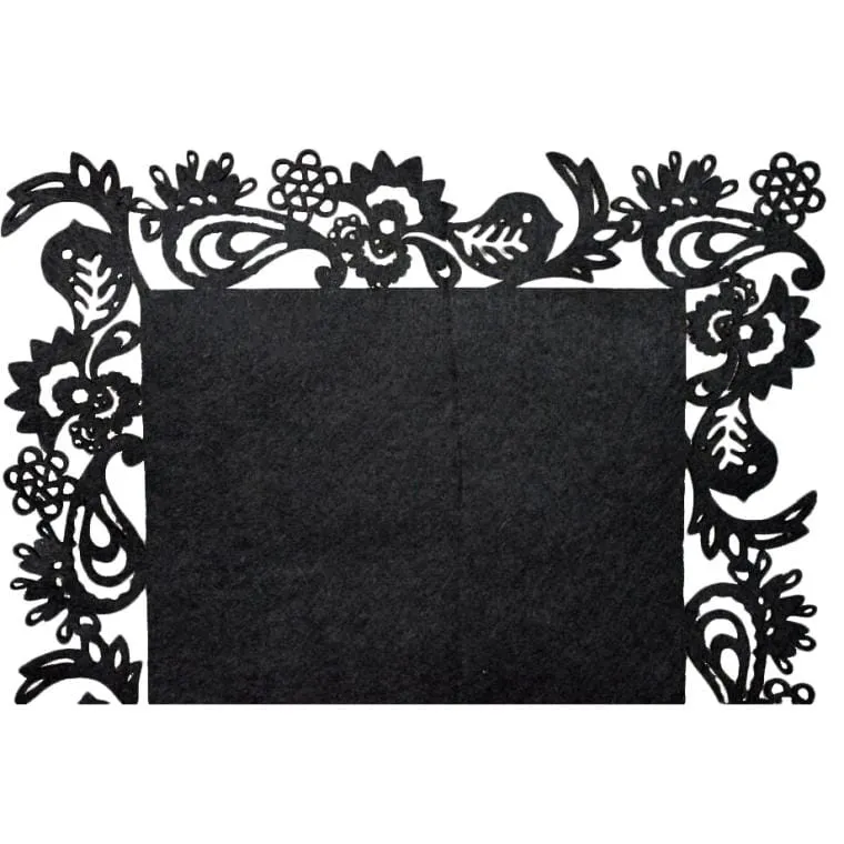 Bieżnik Z Filcu 30x118cm - Czarny