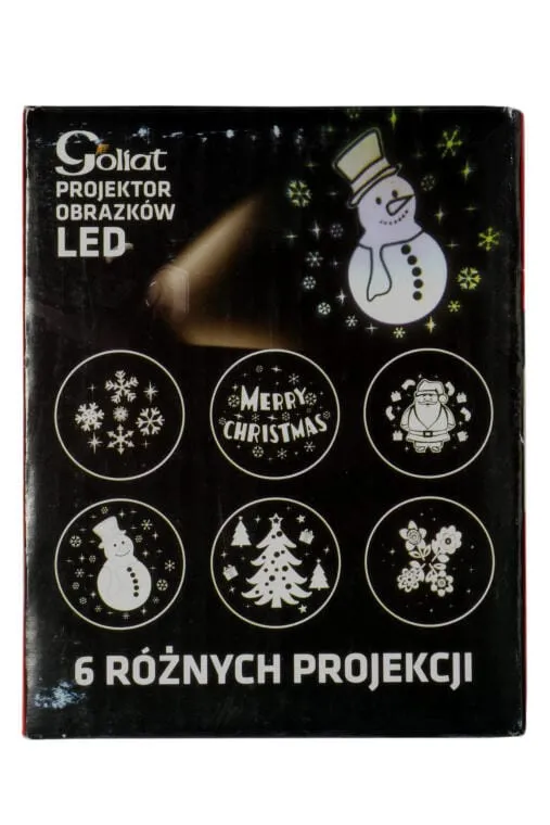 Projektor Świąteczny LED Z 6 Wzorami Do Użycia Na Zewnątrz