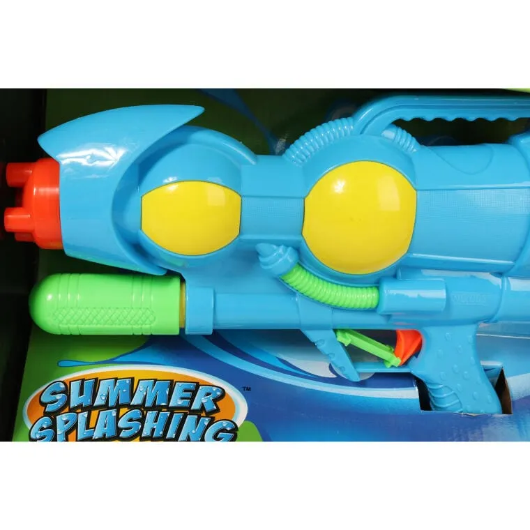 Pistolet Na Wodę Śmigus-Dyngus 37 cm Z Rewersyjnym Pojemnikiem I Systemem Ciśnienia - Niebieski
