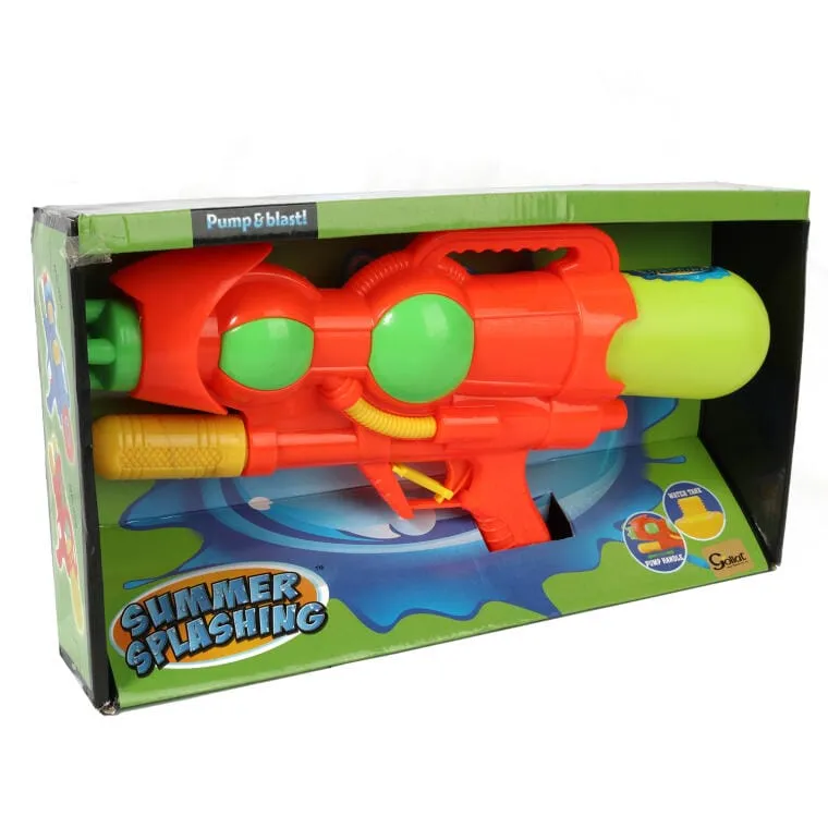 Pistolet Na Wodę Pomarańczowy 37 cm - Innowacyjny Design Z Systemem Tworzenia Ciśnienia
