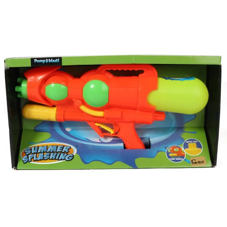 Pistolet Na Wodę Pomarańczowy 37 cm - Innowacyjny Design Z Systemem Tworzenia Ciśnienia