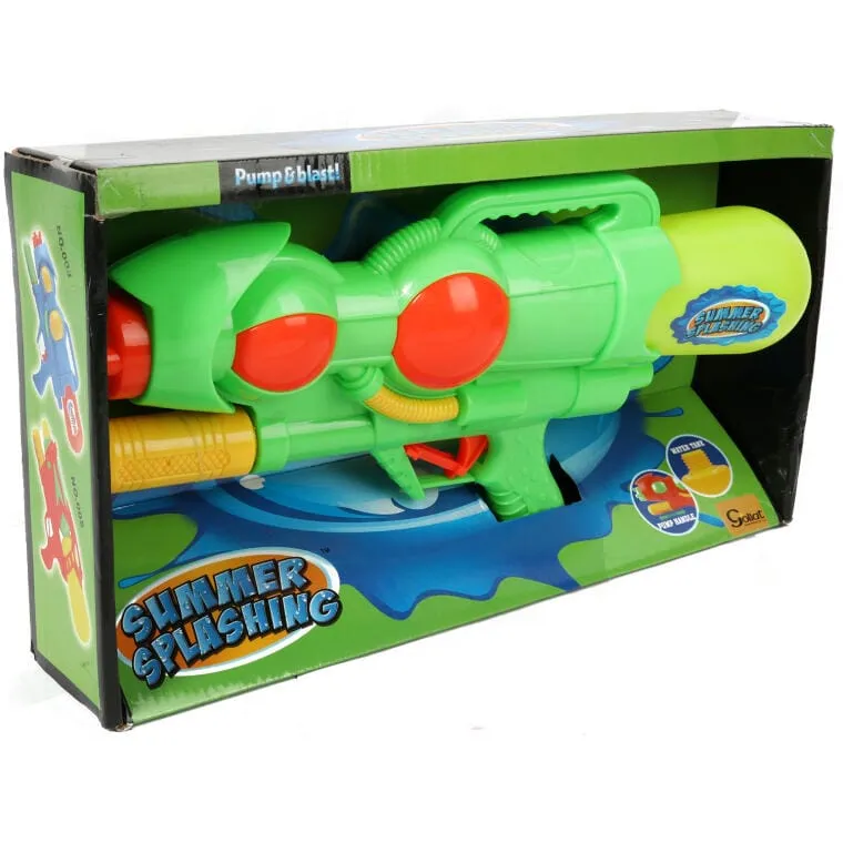 Innowacyjny Pistolet Na Wodę Ze Zmienionym Mocowaniem Pojemnika 37 cm - Zielony