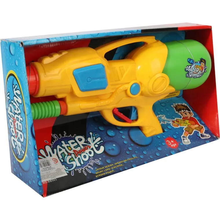 Innowacyjny Pistolet Na Wodę 38 cm Z Odwróconym Pojemnikiem - Żółty