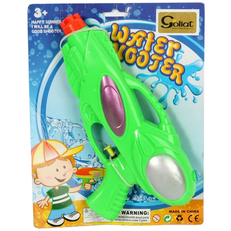 Nowoczesny Pistolet Na Wodę O Odwrotnym Mocowaniu, Zielono-Fioletowy, 29 cm
