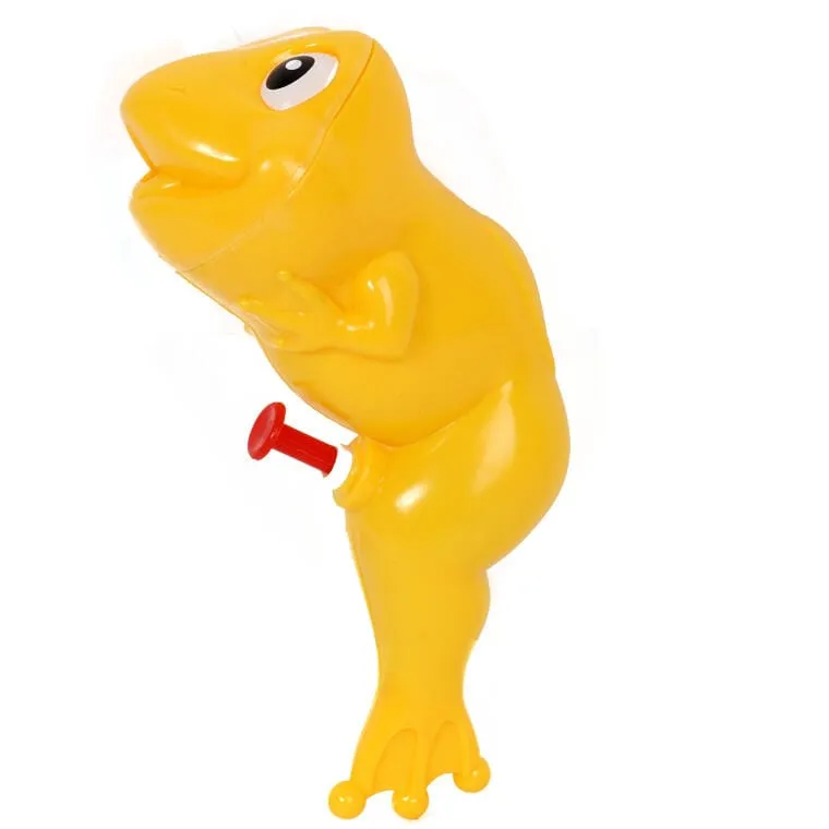 PISTOLET Na WODĘ PSIKAWKA 15 cm ŻABA - Żółta