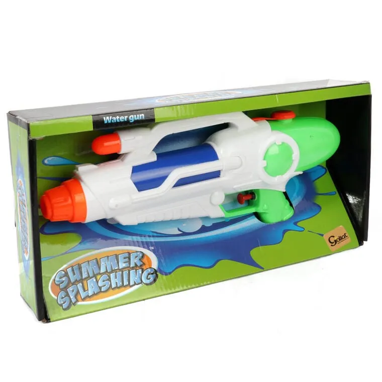 Innowacyjny Pistolet Na Wodę 32cm, Biało-Zielony - Idealny Na Śmigus-Dyngus