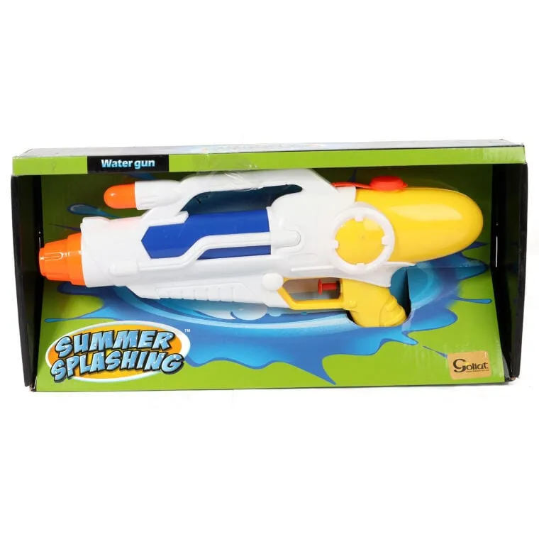 Innowacyjny Pistolet Na Wodę Śmigus-Dyngus - 32cm - Biało-Żółty