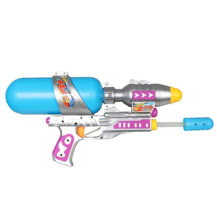 PISTOLET Na WODĘ 37 cm Niebiesko Srebrny