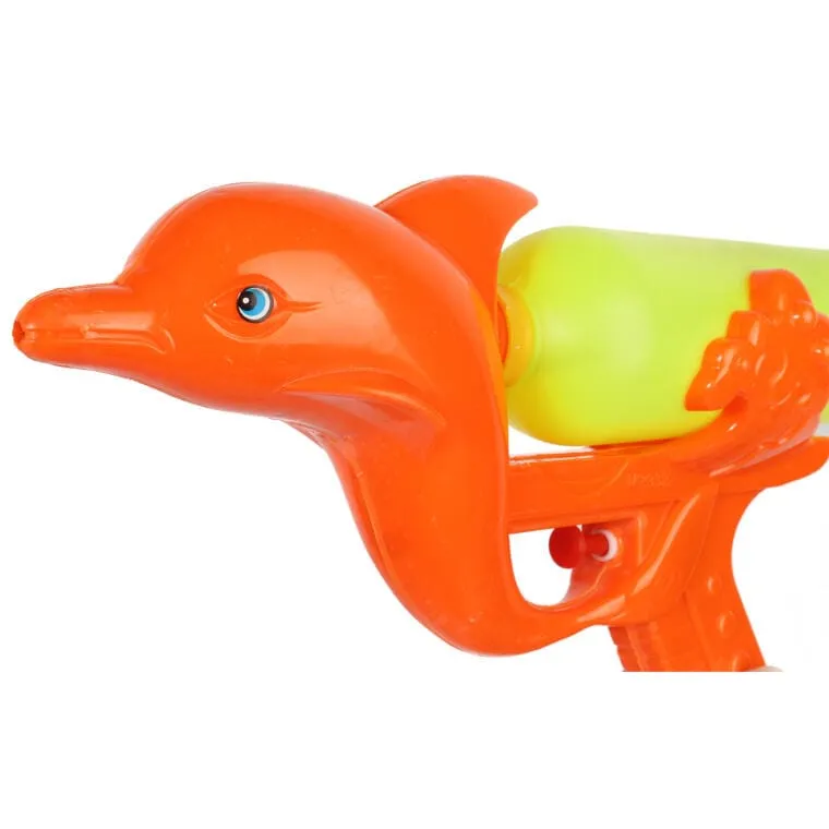 Innowacyjny Pistolet Na Wodę Z Odwróconym Pojemnikiem - Pomarańczowy Delfinek, 30cm