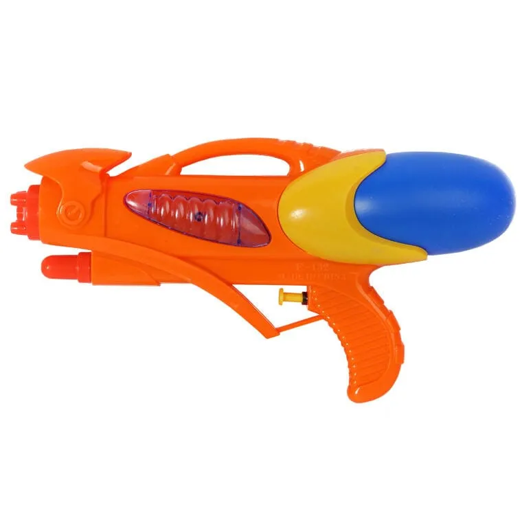 Pistolet Na Wodę 30 cm Z Innowacyjnym Systemem Ciśnieniowym - Pomarańczowy