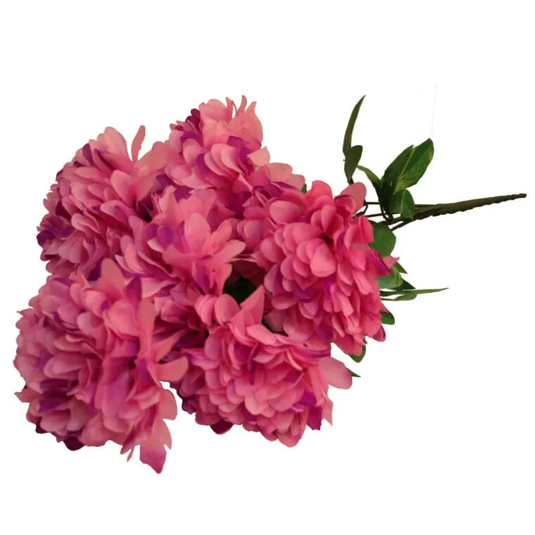 Sztuczny Bukiet Różowych Chryzantem 72 cm - Idealny Na Wszystkich Świętych