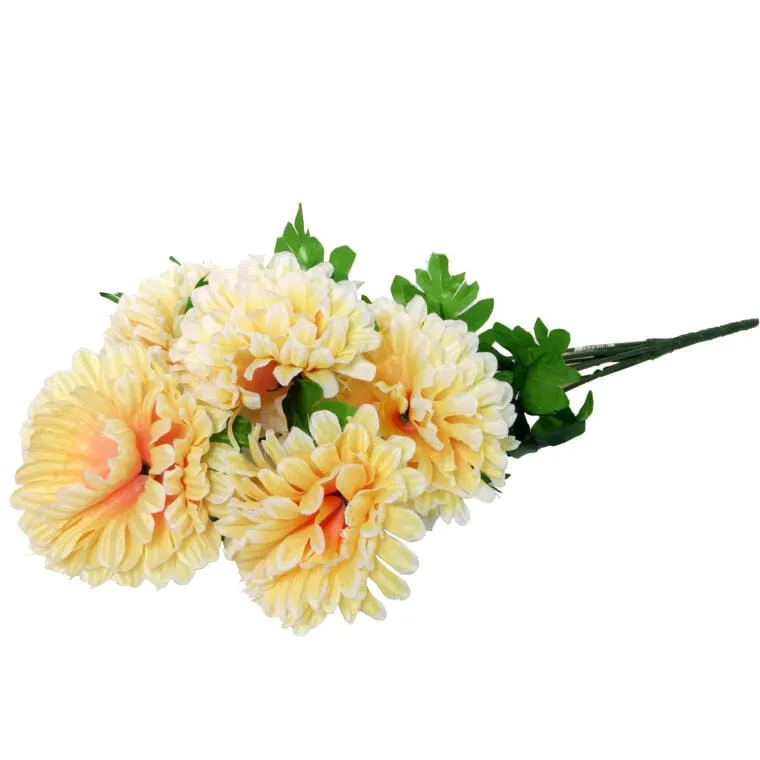 Bukiet 7 Chryzantem 58 cm W Kolorze Kremowym