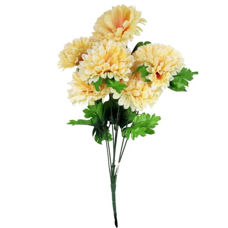 Bukiet 7 Chryzantem 58 cm W Kolorze Kremowym