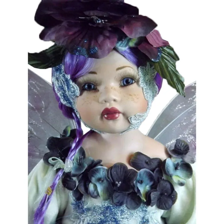 Ceramiczna Lalka Elf W Kolorze Turkusowym O Wysokości 60 cm