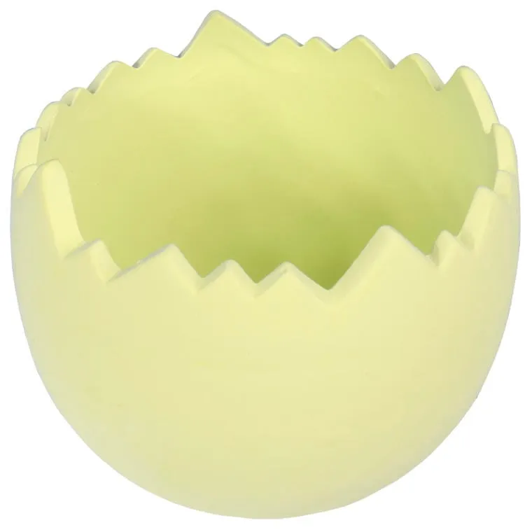 Skorupka Ceramiczna Pojemnik Na Rzeżuchę 11 cm - Zielona