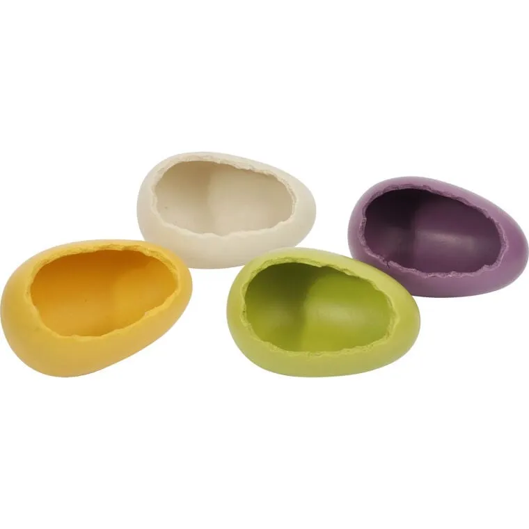 Osłonka Wielkanocna Ceramiczna Jajko Rzeżucha - Fioletowa