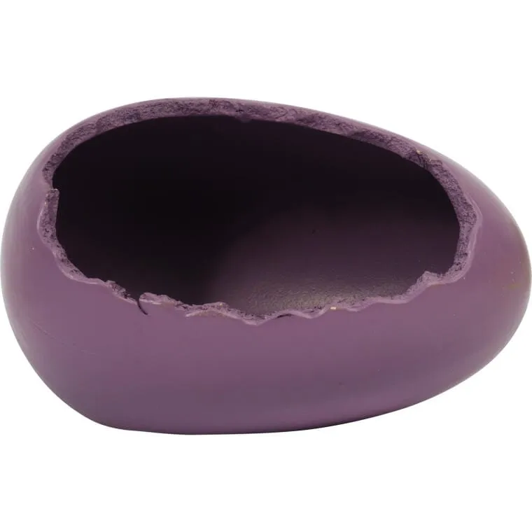 Osłonka Wielkanocna Ceramiczna Jajko Rzeżucha - Fioletowa