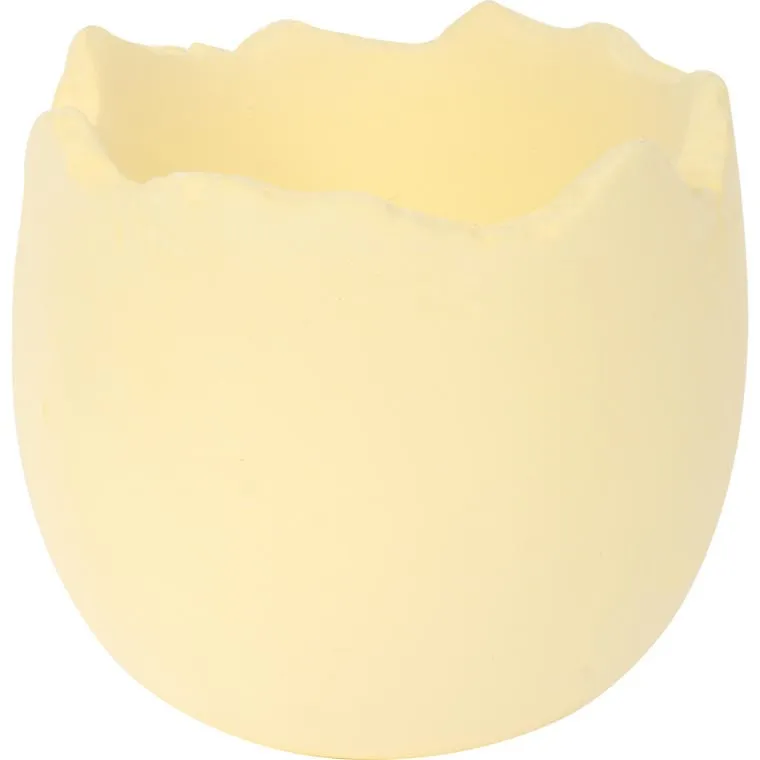 Skorupka Ceramiczna Pojemnik Na Rzeżuchę 8 cm - Żółta