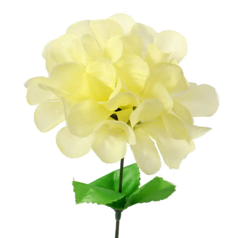 Chryzantema Pojedynka Z Listkiem 35 cm - Kremowy
