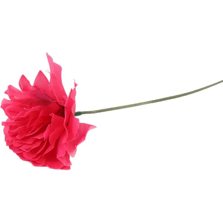 Sztuczna Chryzantema 35 cm Bez Listka Do Dekoracji Kompozycji Pamięciowych - Różowa