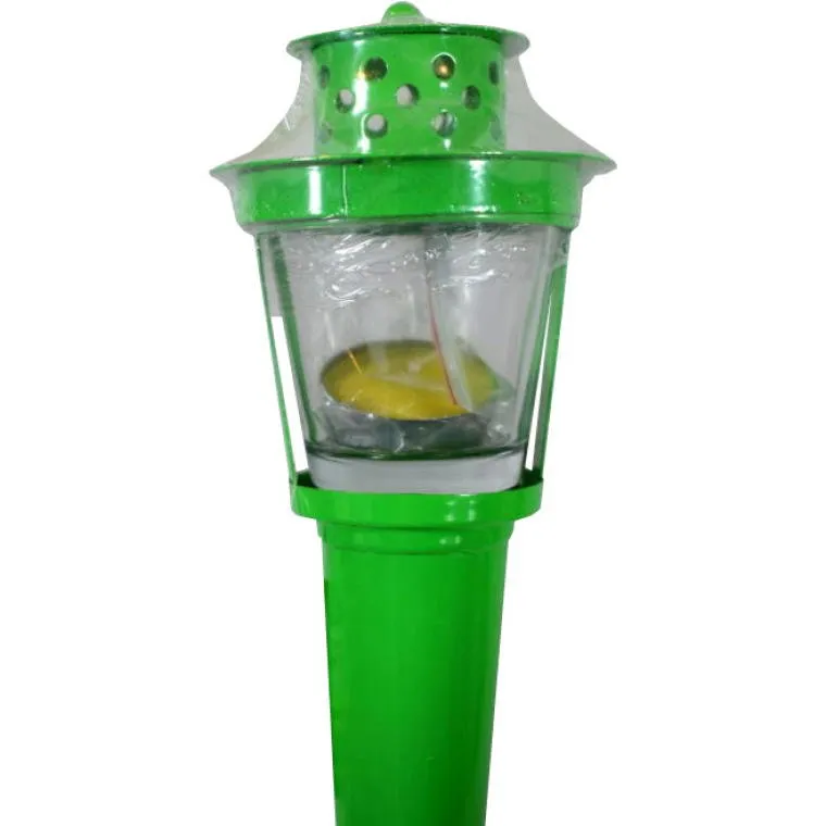 Pochodnia Zapachowa Citronella Do Użytku Na Zewnątrz, Zielona, Metalowa
