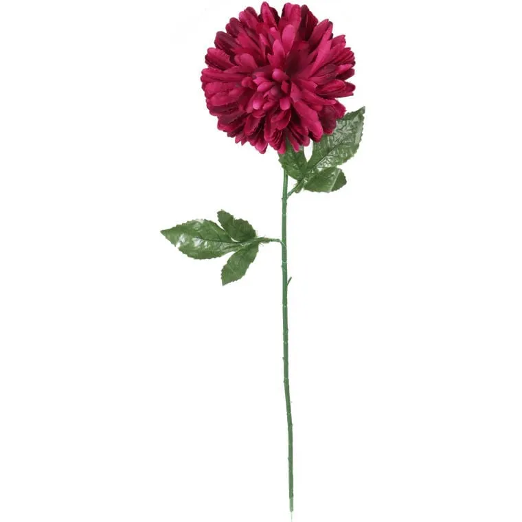 Chryzantema Pojedynczy Kwiat W Kolorze Bordowym 70 cm