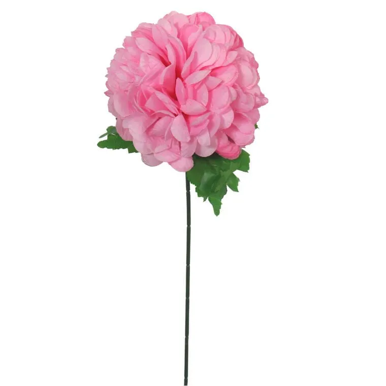 Sztuczna Chryzantema Jasno-Różowa - Dekoracja Na Wszystkich Świętych, Wysokość 68cm
