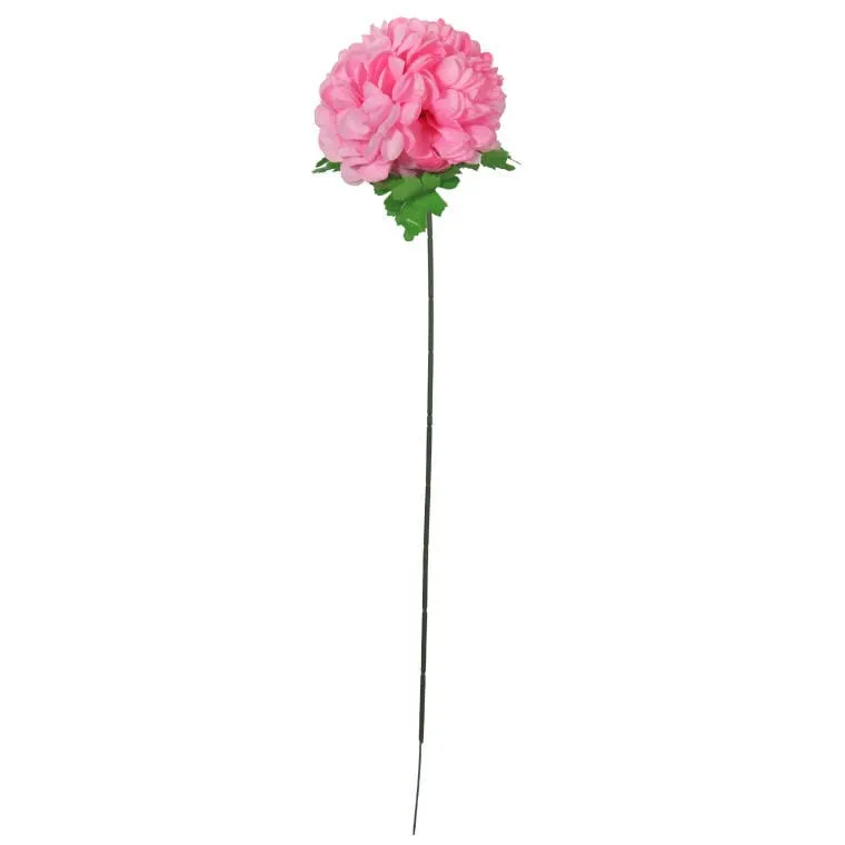 Sztuczna Chryzantema Jasno-Różowa - Dekoracja Na Wszystkich Świętych, Wysokość 68cm