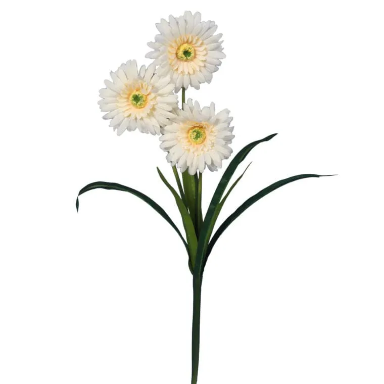 Sztuczna Gałązka Gerber W Kolorze Żółtym - 55 cm