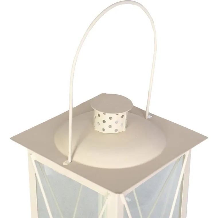 Elegancka Latarnia Metalowa O Wysokości 50cm Z Otwieranym Wiekiem