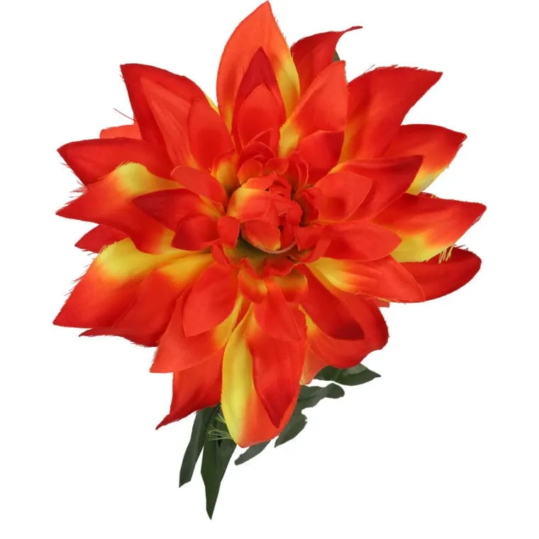 Dalia Kwiat Sztuczny - Pomarańczowy
