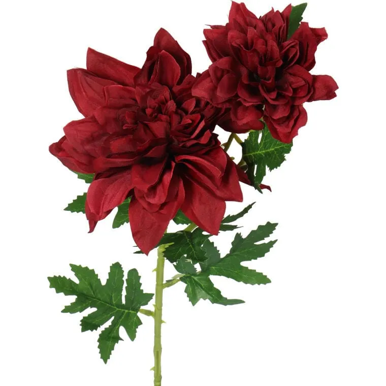 Sztuczna Gałązka Z Dwoma Brązowymi Daliami Wysokiej Jakości, 66 cm