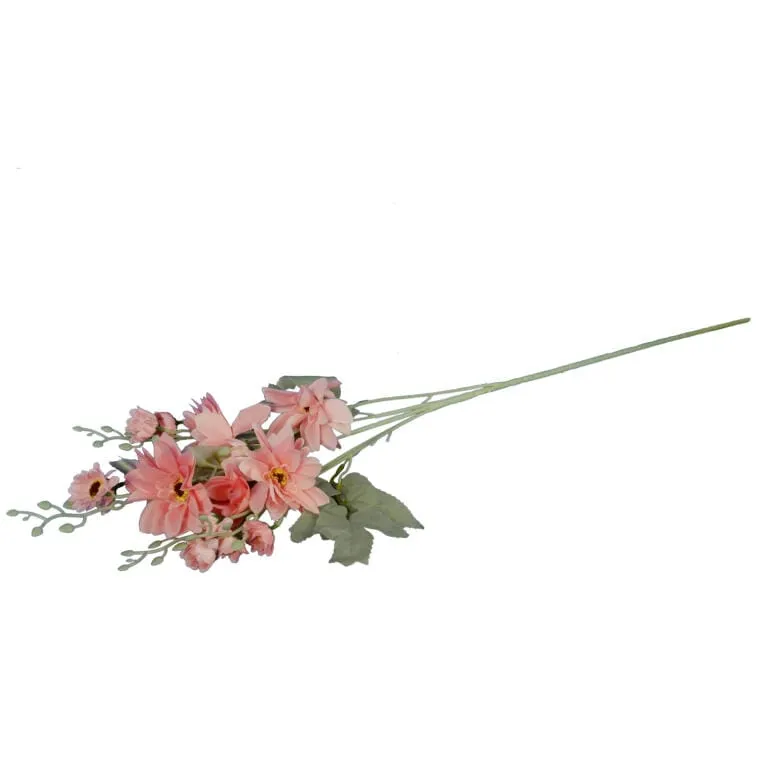 Sztuczna Gałązka Dalii W Kolorze Różowym - Duża, Realistyczna Dekoracja O Wysokości 86 cm