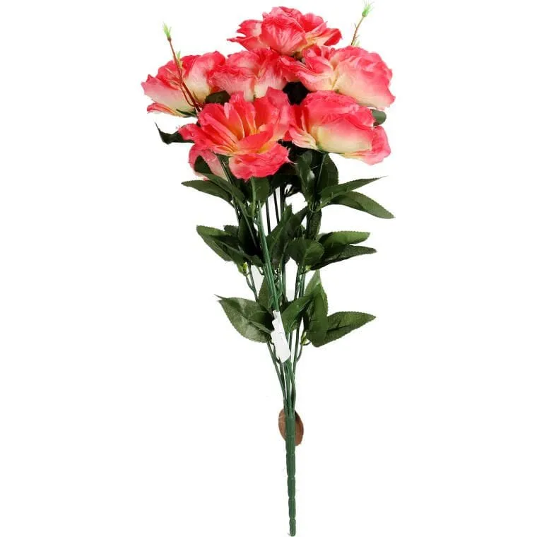 Bukiet 7 Róż Kwiat Sztuczny 70 cm - Różowy