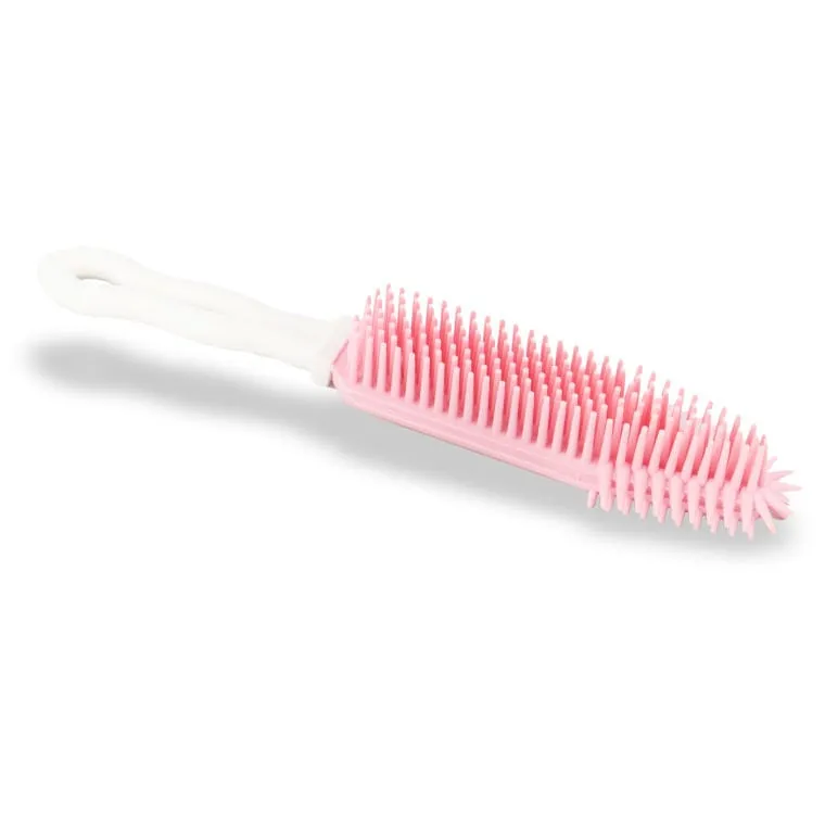 Szczotka Do Czesania I Masażu Dla Zwierząt, Długość 27 cm - Różowa
