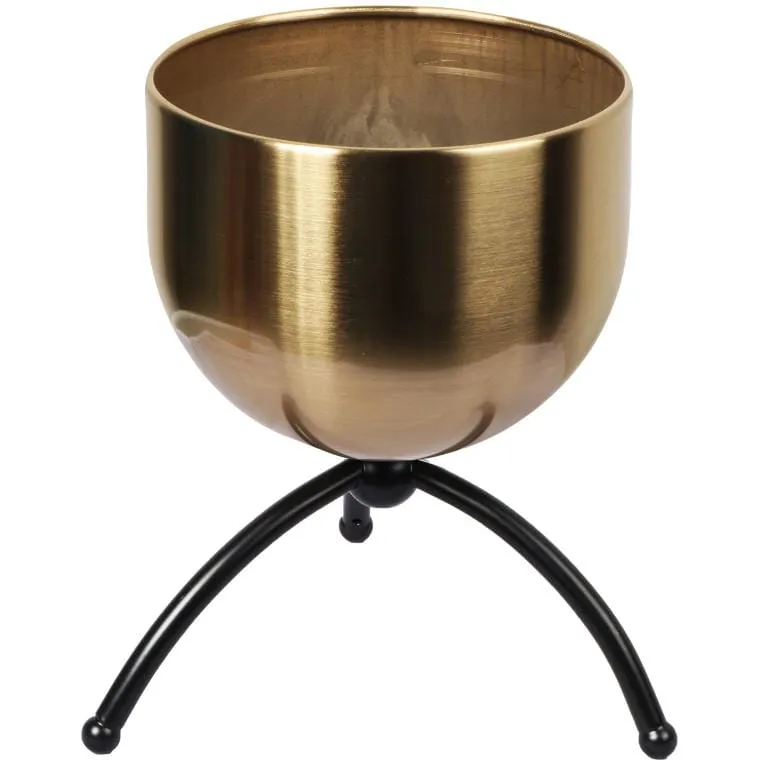 Osłonka Metalowa Na Trzech Nóżkach 20cm - Złota