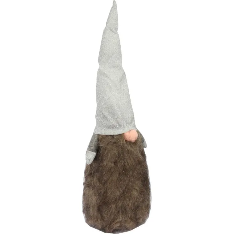 Figurka Skrzat W Szarej Czapie 50 cm, Kolor - Brązowy