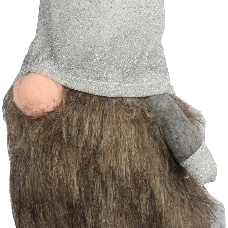 Figurka Skrzat W Szarej Czapie 50 cm, Kolor - Brązowy