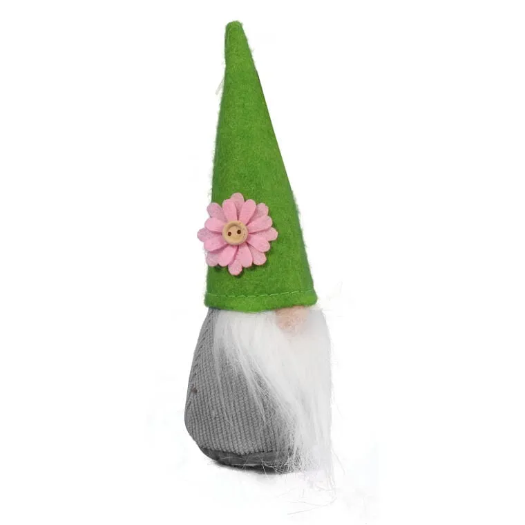 Wiosenny Skrzat Z Brodą I Szarą Czapeczką - Dekoracyjna Figurka Wielkanocna, 17cm