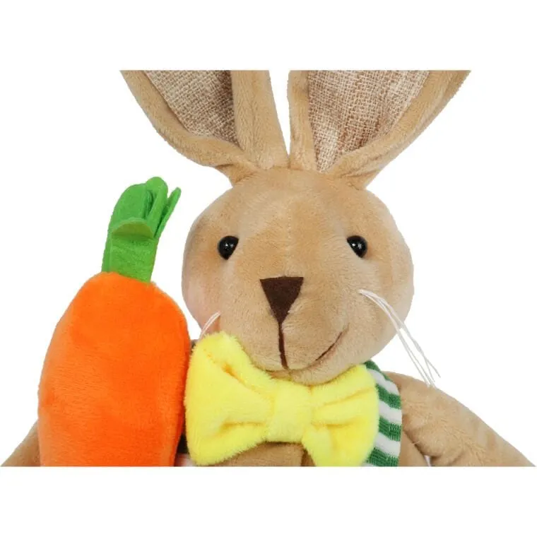 Zając Pluszowy Z Marchewką Figurka Stojąca 45 cm