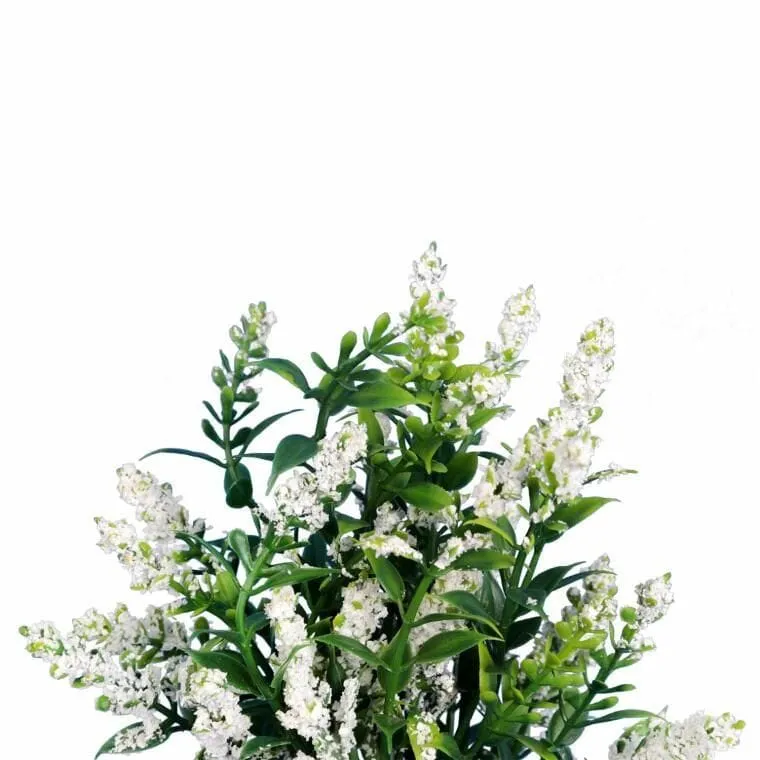 Bukiet 5 Gałązek Tawułki 28 cm Kolor - Biały