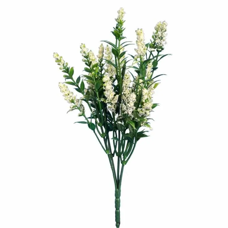 Bukiet 5 Gałązek Tawułki 28 cm Kolor - Kremowy