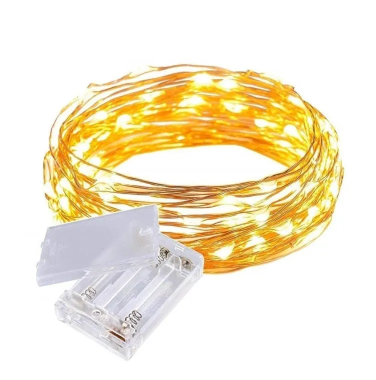 Girlanda Świąteczna Z 100 LED Łezkami, Na Baterie, Energooszczędna, Na Drucie Do Formowania - Biały