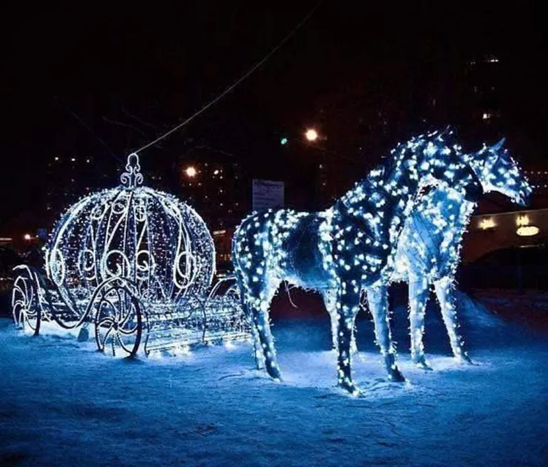 Girlanda LED Na Baterie, 100 Lamp Choinkowych W Kształcie Łezek, Energooszczędne - Biały