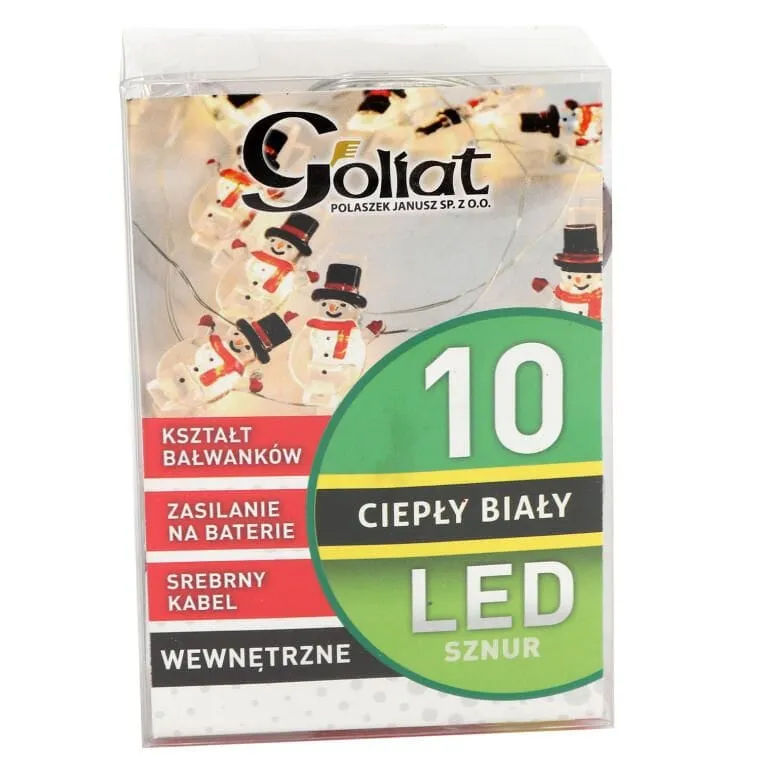 Girlanda LED Z Klamerkami Na Zdjęcia W Kształcie Bałwanków